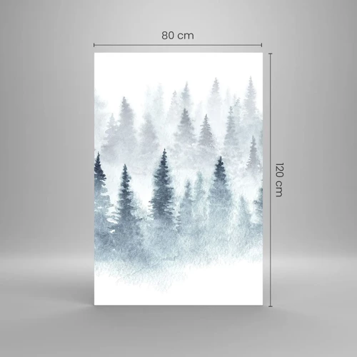 Billede på glas - Indhyllet i tåge - 80x120 cm