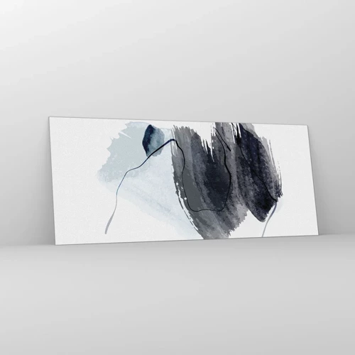 Billede på glas - Intensitet og bevægelse - 120x50 cm