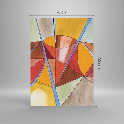 Billede på glas - Karrusel, karrusel af drømme - 70x100 cm
