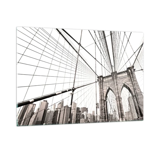 Billede på glas - Katedralen i New York - 120x80 cm