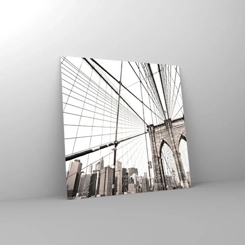 Billede på glas - Katedralen i New York - 50x50 cm