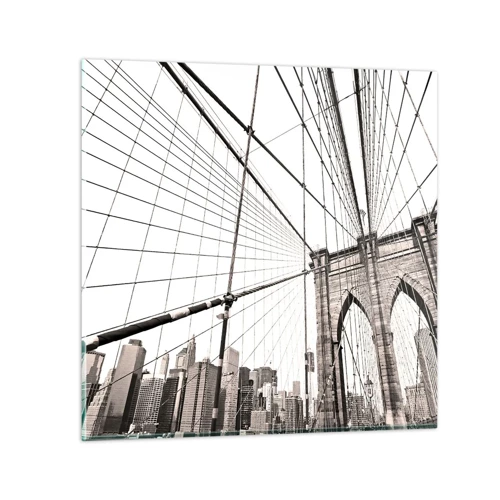 Billede på glas - Katedralen i New York - 70x70 cm