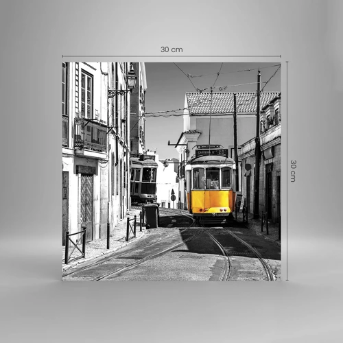 Billede på glas - Lissabons ånd - 30x30 cm