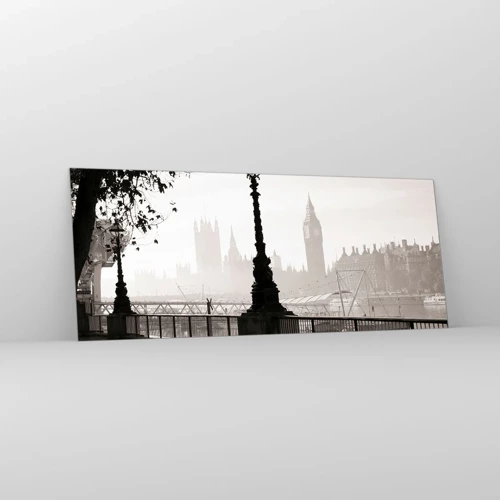 Billede på glas - London morgen - 100x40 cm