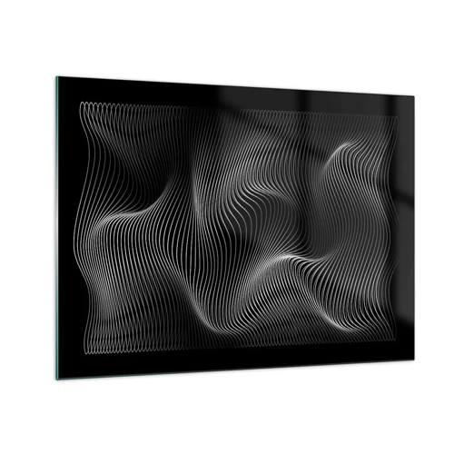 Billede på glas - Lysets dans i rummet - 70x50 cm