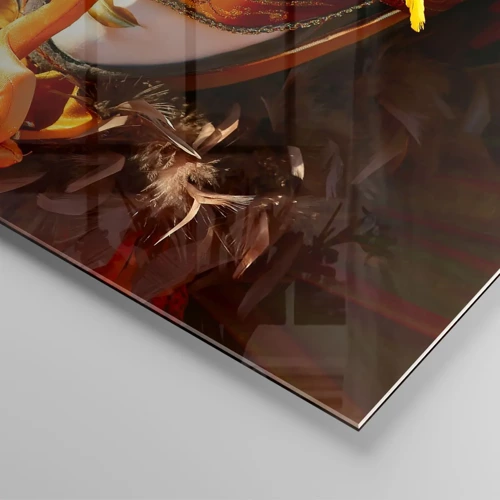 Billede på glas - Mystik er en del af spillet - 50x70 cm