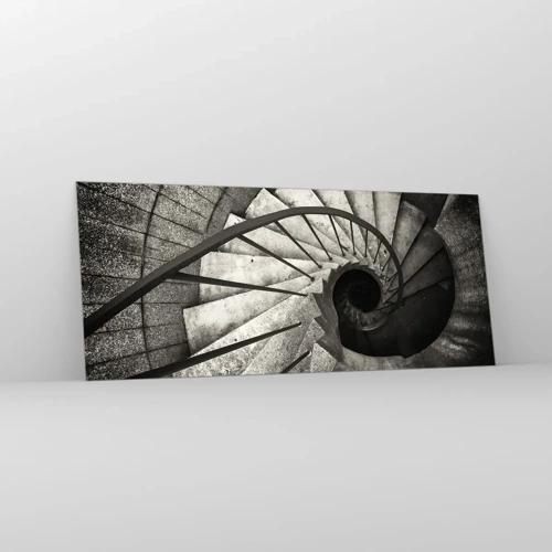 Billede på glas - Op ad trapperne, ned ad trapperne - 120x50 cm