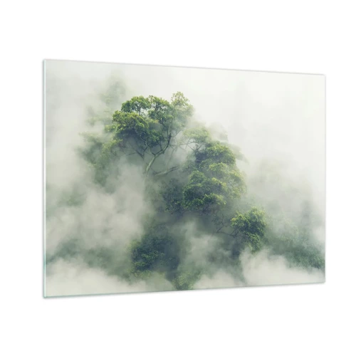 Billede på glas - Pakket ind i tåge - 70x50 cm