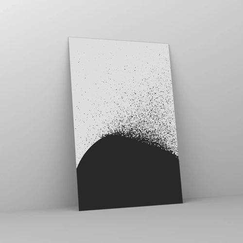 Billede på glas - Partikelbevægelse - 80x120 cm