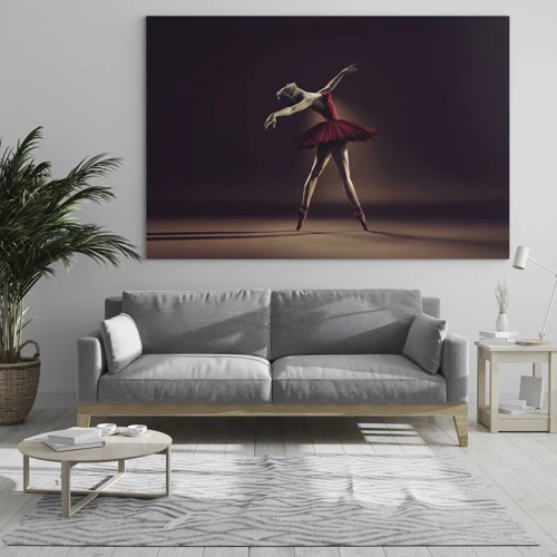 Billede på glas - Prima ballerina - 70x50 cm