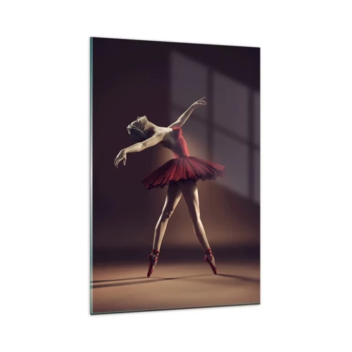 Billede på glas - Prima ballerina - 80x120 cm