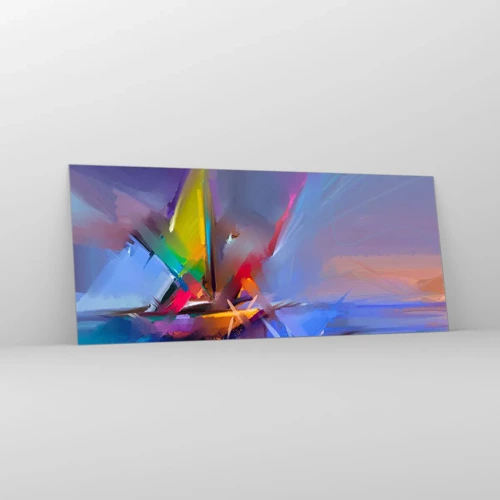 Billede på glas - Propeller som en fugl - 120x50 cm