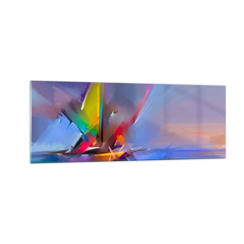 Billede på glas - Propeller som en fugl - 140x50 cm