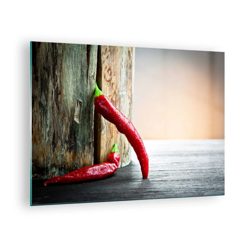 Billede på glas - Red hot chili peppers - 70x50 cm