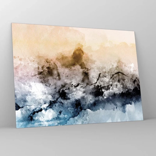 Billede på glas - Sænket i en tågesvirvel - 70x50 cm