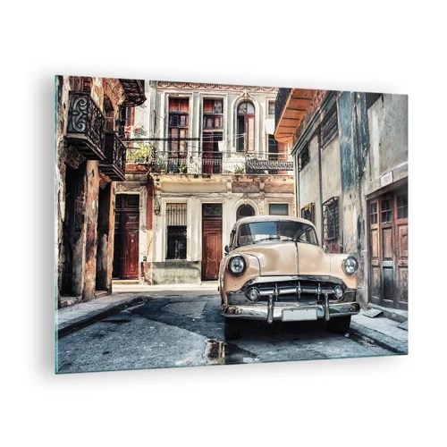 Billede på glas - Siesta i Havana - 70x50 cm