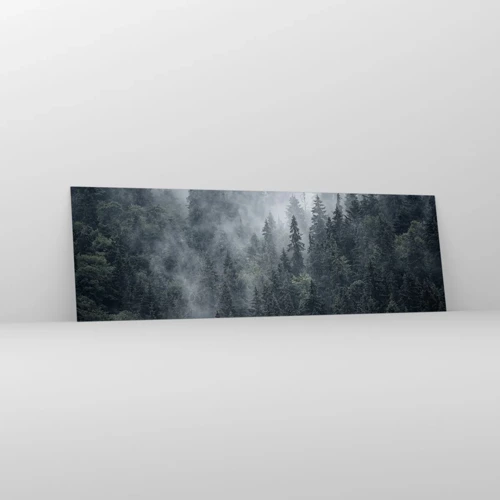 Billede på glas - Skovens daggry - 160x50 cm