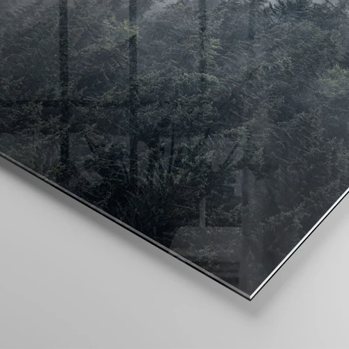 Billede på glas - Skovens daggry - 70x100 cm
