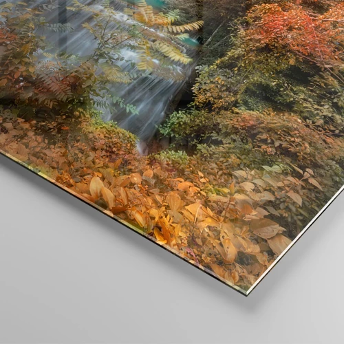 Billede på glas - Skovens skjulte skat - 100x40 cm