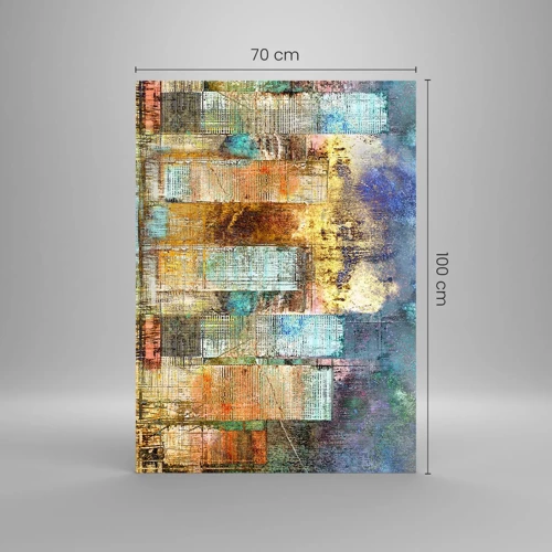 Billede på glas - Solrig metropol - 70x100 cm