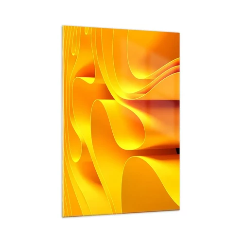 Billede på glas - Som solens bølger - 70x100 cm