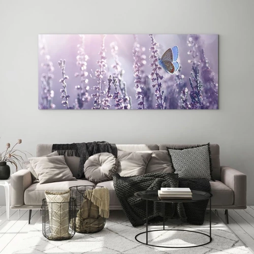 Billede på glas - Sommerfuglekys - 120x50 cm