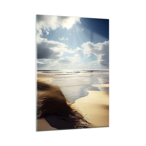 Billede på glas - Strand, vild strand - 50x70 cm