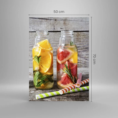 Billede på glas - Sund af natur - 50x70 cm