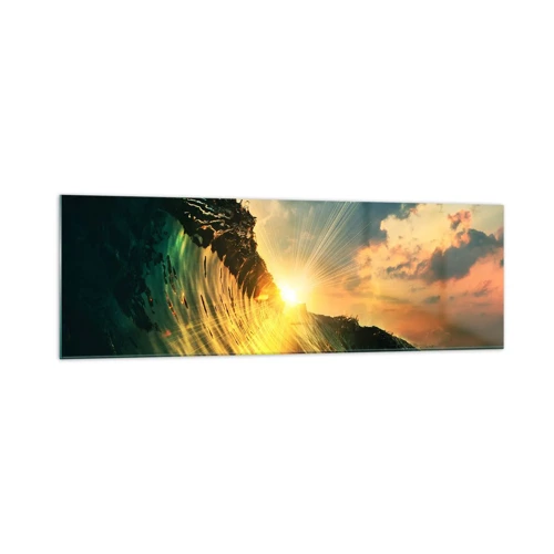 Billede på glas - Surfer, hvor er du? - 160x50 cm