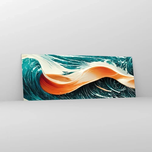 Billede på glas - Surferens drøm - 140x50 cm