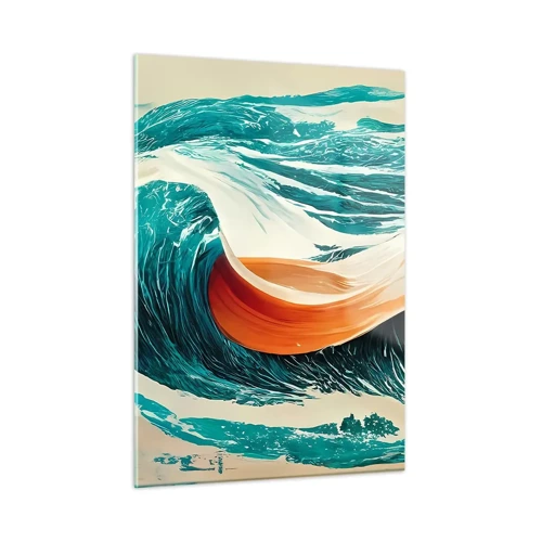 Billede på glas - Surferens drøm - 50x70 cm