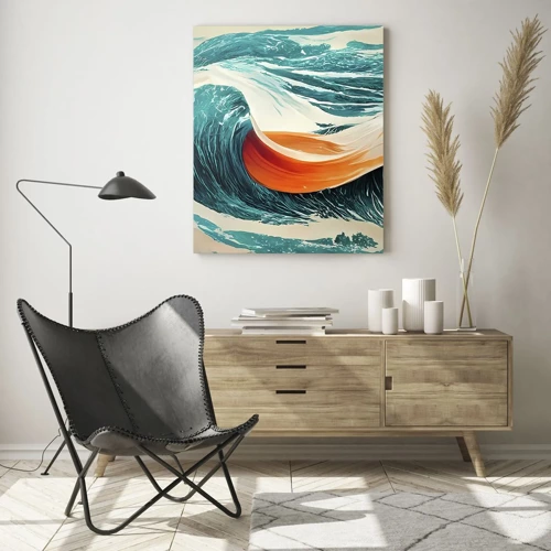 Billede på glas - Surferens drøm - 70x100 cm