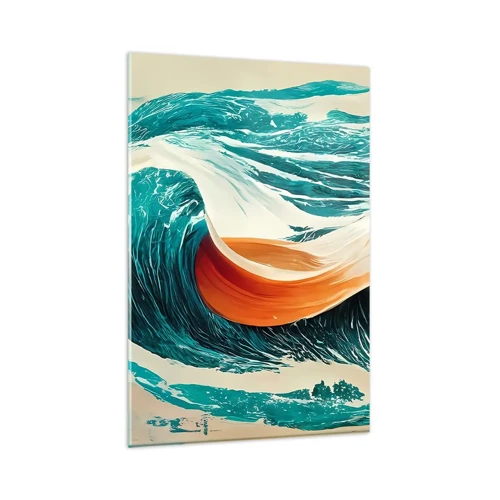 Billede på glas - Surferens drøm - 80x120 cm