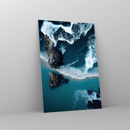 Billede på glas - Svøbt i bølger - 70x100 cm