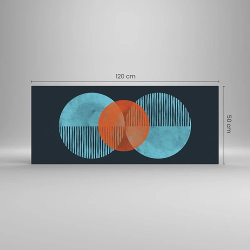 Billede på glas - Symmetrisk sammensætning - 120x50 cm