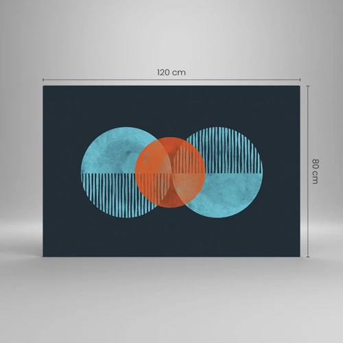 Billede på glas - Symmetrisk sammensætning - 120x80 cm