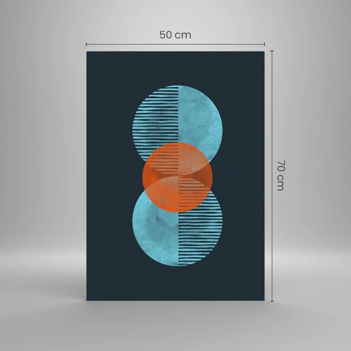 Billede på glas - Symmetrisk sammensætning - 50x70 cm