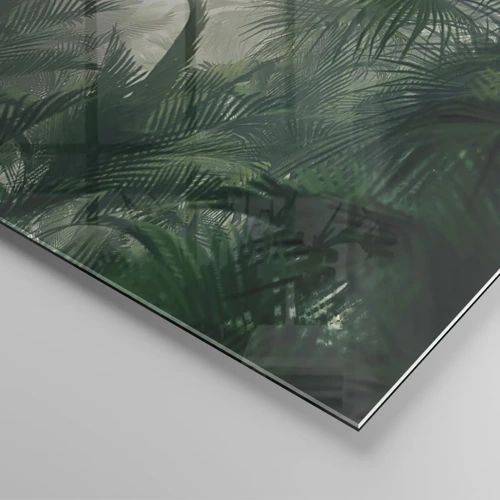 Billede på glas - Tropisk mysterium - 50x50 cm