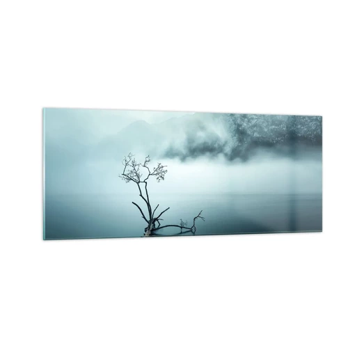 Billede på glas - Ud af vand og tåge - 100x40 cm