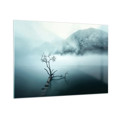 Billede på glas - Ud af vand og tåge - 100x70 cm