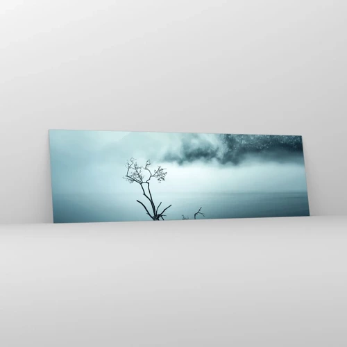 Billede på glas - Ud af vand og tåge - 160x50 cm