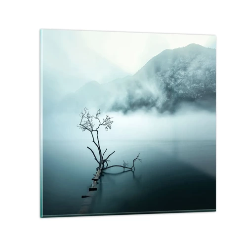 Billede på glas - Ud af vand og tåge - 60x60 cm