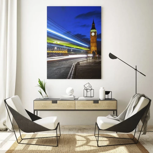 Billede på glas - Under Big Ben's øjne - 50x70 cm