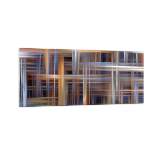 Billede på glas - Vævet af lys - 100x40 cm