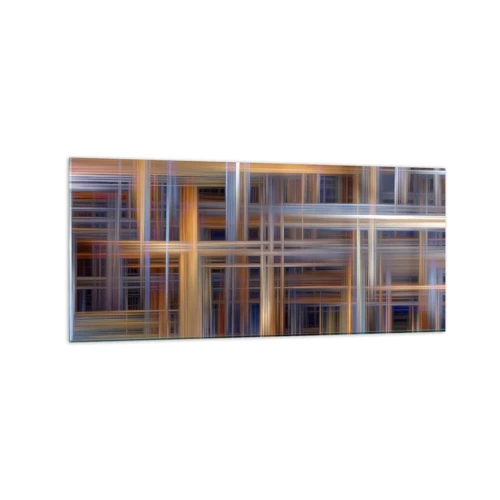 Billede på glas - Vævet af lys - 120x50 cm