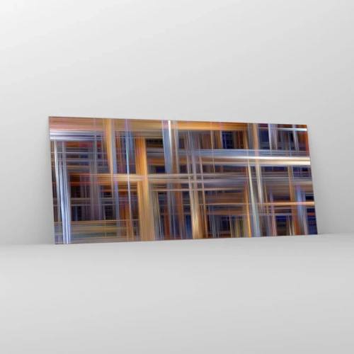 Billede på glas - Vævet af lys - 120x50 cm