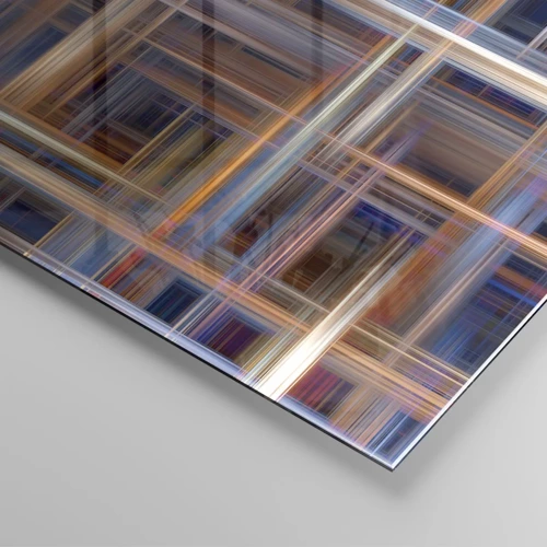 Billede på glas - Vævet af lys - 30x30 cm