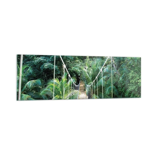 Billede på glas - Velkommen til junglen! - 160x50 cm