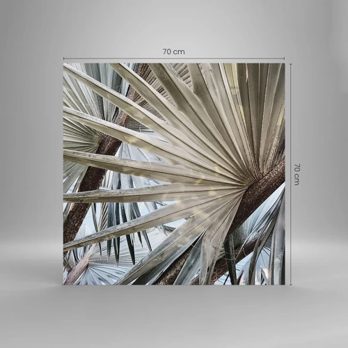 Billede på glas - Ventilatorer i troperne - 70x70 cm