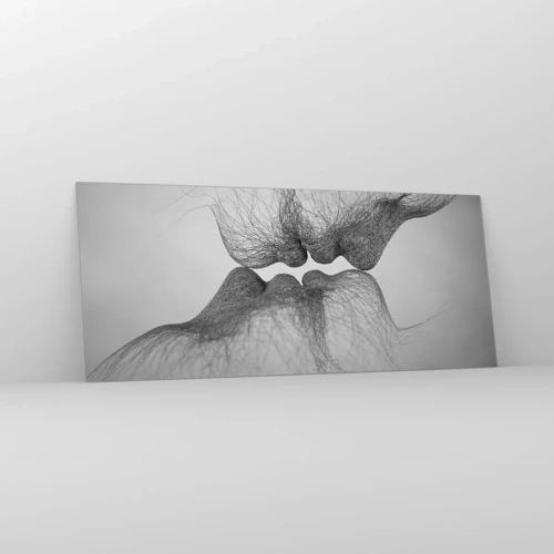 Billede på glas - Vindens kys - 120x50 cm